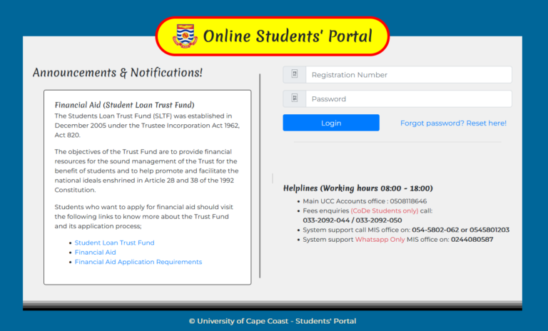 UCC Students Portal: A Complete Guide for Students